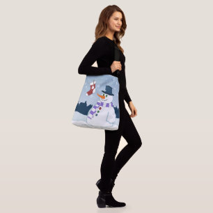 Sac Ajustable Bonhomme de neige et Noël de bas