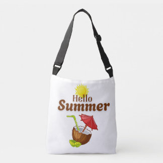Sac Ajustable Bonjour Été Soleil Jaune Noix de Coco Parapluie Ro