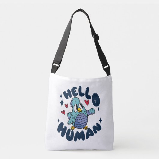 Sac Ajustable Bonjour humain oiseau mignon (Devant)