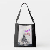 Sac Ajustable Bonjour Paris coloré (Dos)