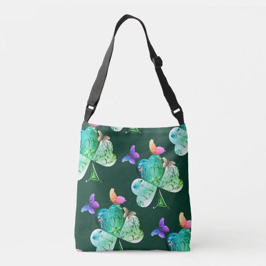 Sac Ajustable "Bonne Saint Patrick" Shamrock Crossbo (Dos)