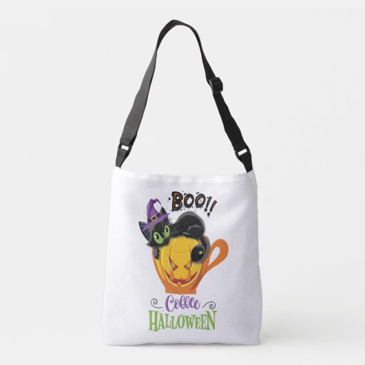 Sac Ajustable Boo Black Cat, Scary Pumkin Coffee Halloween (Dos)