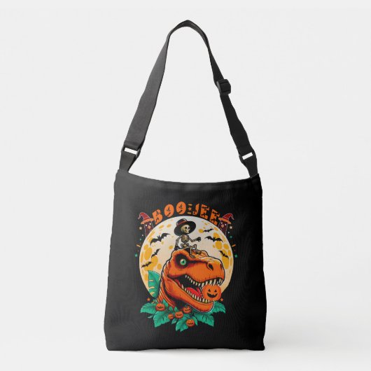 Sac Ajustable BOO-Jee Halloween : T-Rex & Skeleton Fun Design! (Devant)