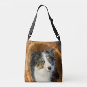 Sac Ajustable Bordure Collie bleu Merle Chien mignonne Portrait (Dos)