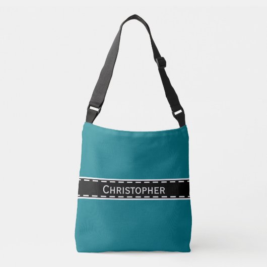 Sac Ajustable Bordure de couture noire + votre backgr. & idées (Devant)