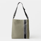 Sac Ajustable Bordure de couture noire + votre backgr. & idées (Dos)