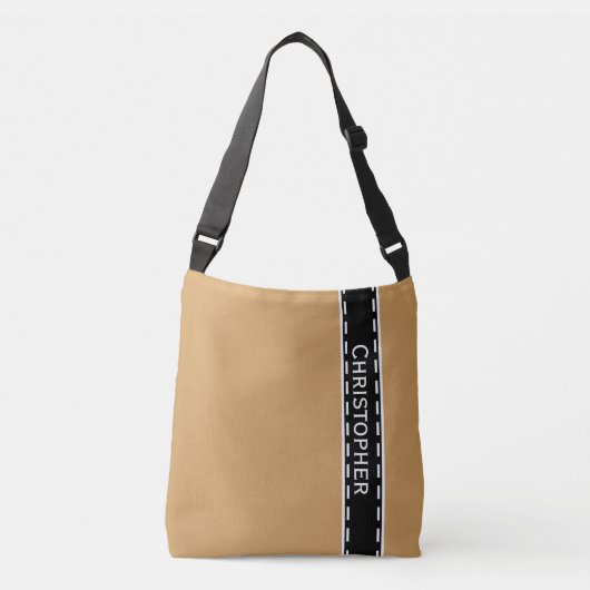 Sac Ajustable Bordure de couture noire + votre backgr. & idées (Devant)