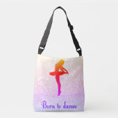 Sac Ajustable "Born To Dance" Fourre-tout avec nom du studio et (Devant)