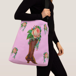 Sac Ajustable Botte victorienne contenant des fleurs