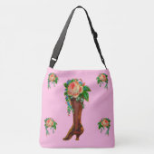 Sac Ajustable Botte victorienne tenant des fleurs (Dos)