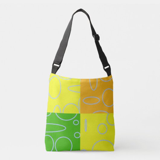 Sac Ajustable Boucles bleu clair Carrés (Devant)