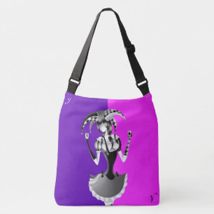 Sac Ajustable Bouffon Excentrique Tenant Deux Cartes à Jouer
