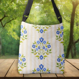 Sac Ajustable Bouquet bleu motif floral Astors