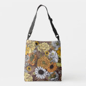 Sac Ajustable Bouquet de fleurs - roses, pivoines, marguerites e (Dos)