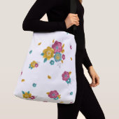 Sac Ajustable Bouquet de papier en cercle de fleurs en fleurs 3D (De près)