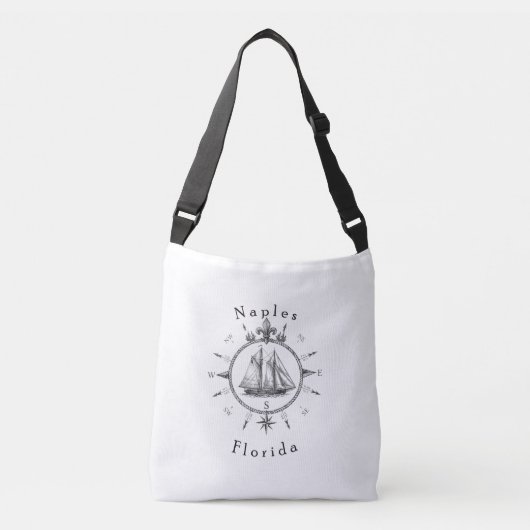 Sac Ajustable Boussole de navigation de voile de Naples Floride (Devant)