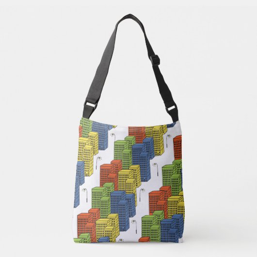 Sac Ajustable Bouteilles en verre, design Motif Abstrait. (Devant)