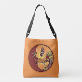 Sac Ajustable Bouton paysage - Plume de lune Kokopelli 1 (Dos)