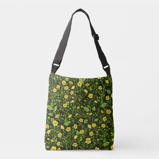 Sac Ajustable Boutons sur noir (Devant)