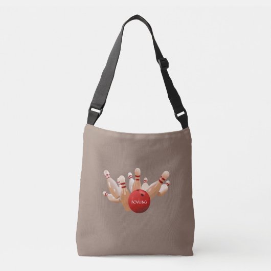 Sac Ajustable Bowling sur marron (Devant)