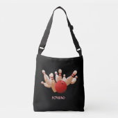 Sac Ajustable Bowling sur noir (Devant)