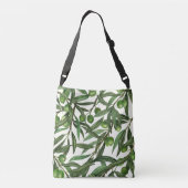Sac Ajustable Branches d'olive sur blanc (Dos)