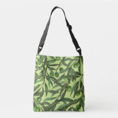 Sac Ajustable Branches d'olive sur le vert miel (Dos)