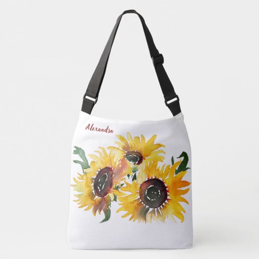 Sac Ajustable Bright Sunflower Watercolor Fabuleux 50 nommé (Devant)
