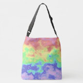 Sac Ajustable Bright Trippy Retro Super Boho Hippie Rainbow (Dos)