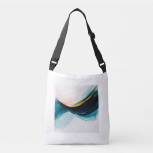 Sac Ajustable brosse en or bleu Abstrait