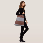 Sac Ajustable Brown foncé Rouge et gris Simple Extra Wide Stripe (Sur le modèle)