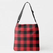 Sac Ajustable Buffalo Plaid Red Black Check (Dos)