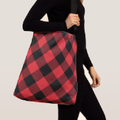 Sac Ajustable Buffalo Plaid Red Black Check (De près)