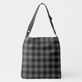 Sac Ajustable Buffle noir gris plaqué (Dos)