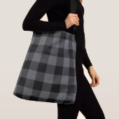 Sac Ajustable Buffle noir gris plaqué (De près)