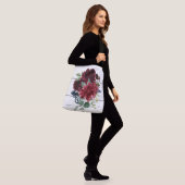 Sac Ajustable Burgundy Floral Elegant Rustique Aquarelle (Sur le modèle)