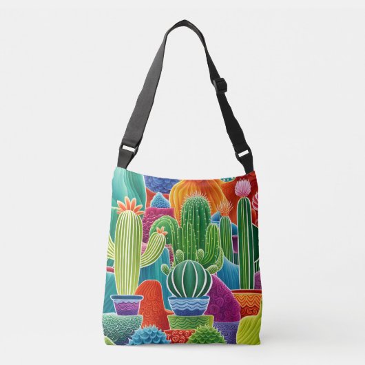 Sac Ajustable Cactus à pointes Abstraits (Devant)