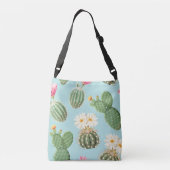 Sac Ajustable Cactus, fleurs roses : décor clair (Dos)