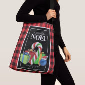 Sac Ajustable Cadeaux de Noël & Sucre de canne & Buffalo Noir Pl (De près)