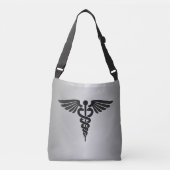 Sac Ajustable Caducée médical argent (Devant)