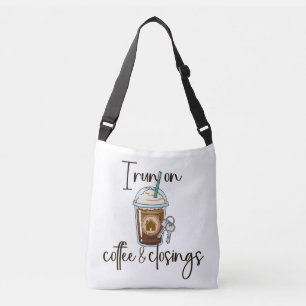 Sac Ajustable Café et Fermetures Immobilière, Personnalisé