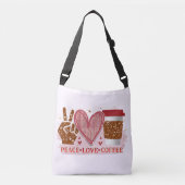 Sac Ajustable Café Peace Love (Devant)
