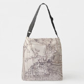 Sac Ajustable Café Terrasse en soirée, Dessin d'art, Van Gogh (Dos)