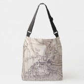 Sac Ajustable Café Terrasse en soirée, Dessin d'art, Van Gogh (Devant)