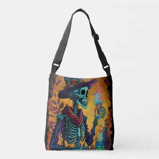 Sac Ajustable Calavera Cheers - Art mexicain de squelette (Devant)