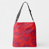 Sac Ajustable Camo Camouflage Motif Nuages Tons Rouge (Dos)