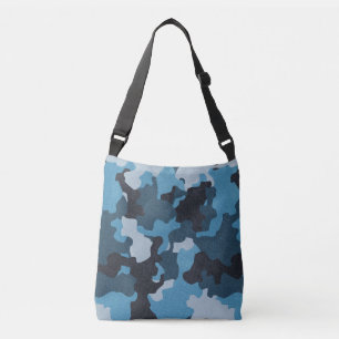 Sac Ajustable Camo Vintage bleu Réaliste Effet épuisé