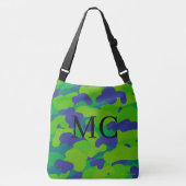 Sac Ajustable Camouflage Camo personnalisable Clouds bleu vert (Devant)