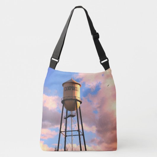 Sac Ajustable Campbell CA Water Tower Brossé Polyester Fourre-to (Devant)