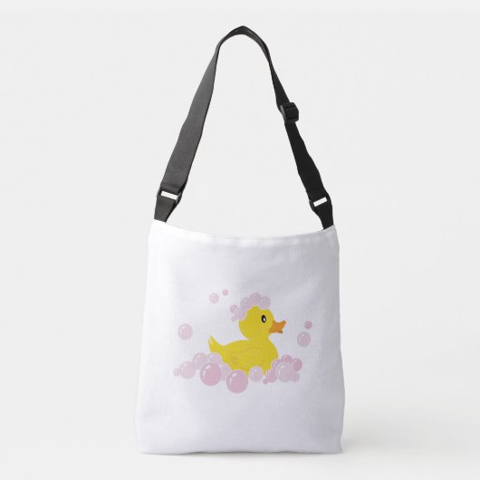Sac Ajustable Canard dans des bulles roses (Devant)